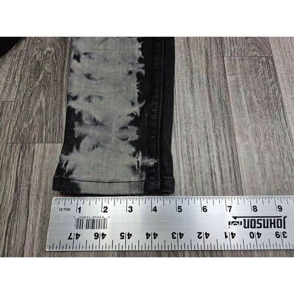 Sold Design Lab Womens Size 27 Abstract Pattern Grey Black Denim Jeans - Picture 12 of 12